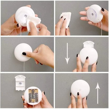 Christmas Lights LED Window Sucker Lamp Battery-Operated for Window Decorations-xinru shop