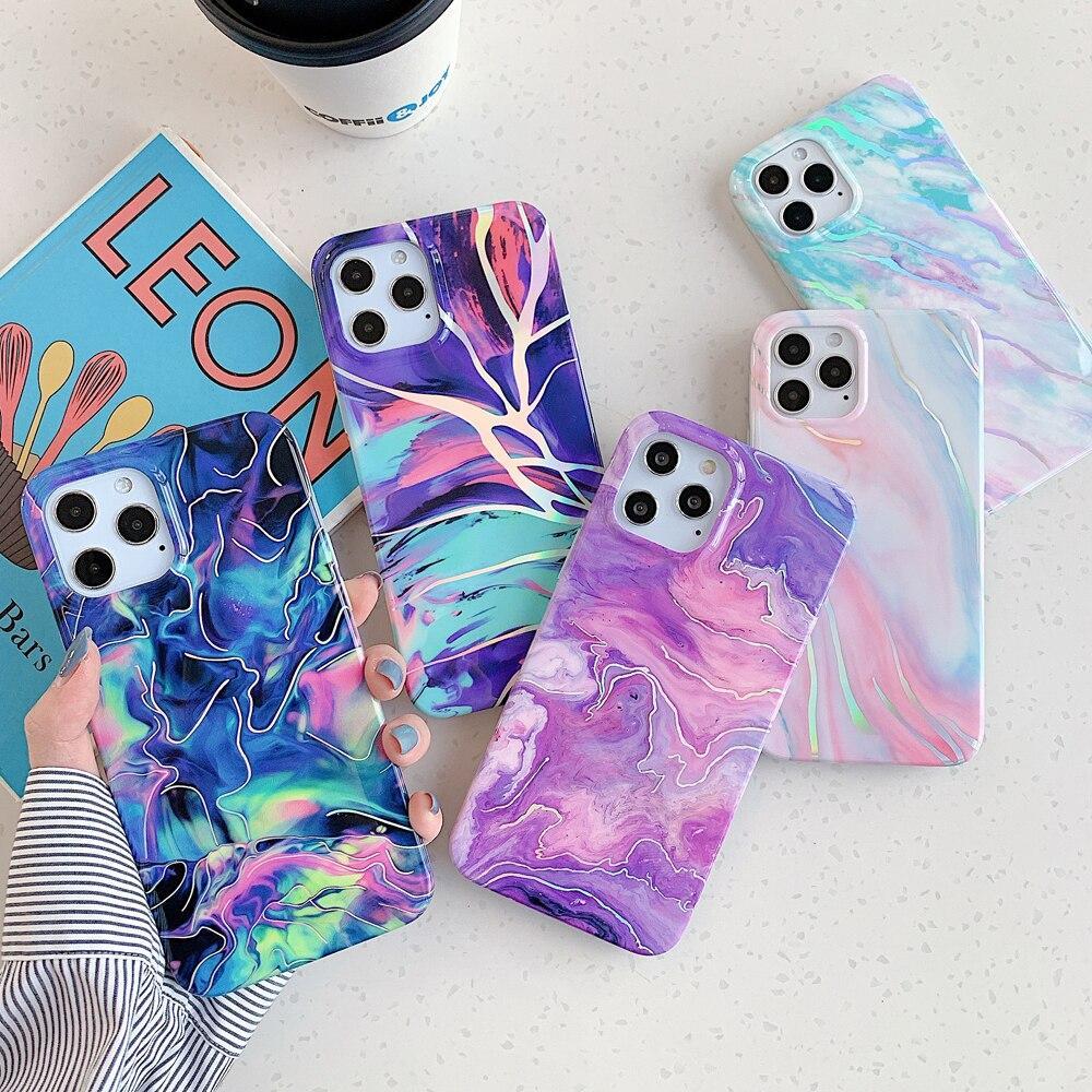 Abstract Laser Marble Case-xinru