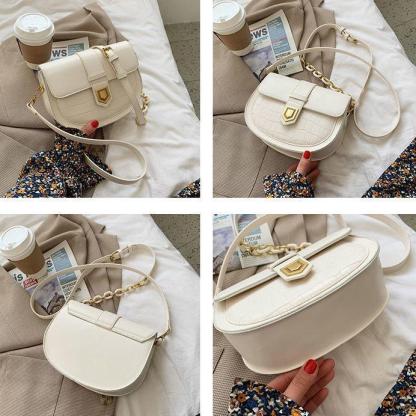 ワニのパターンショルダーバッグ-xinru shop