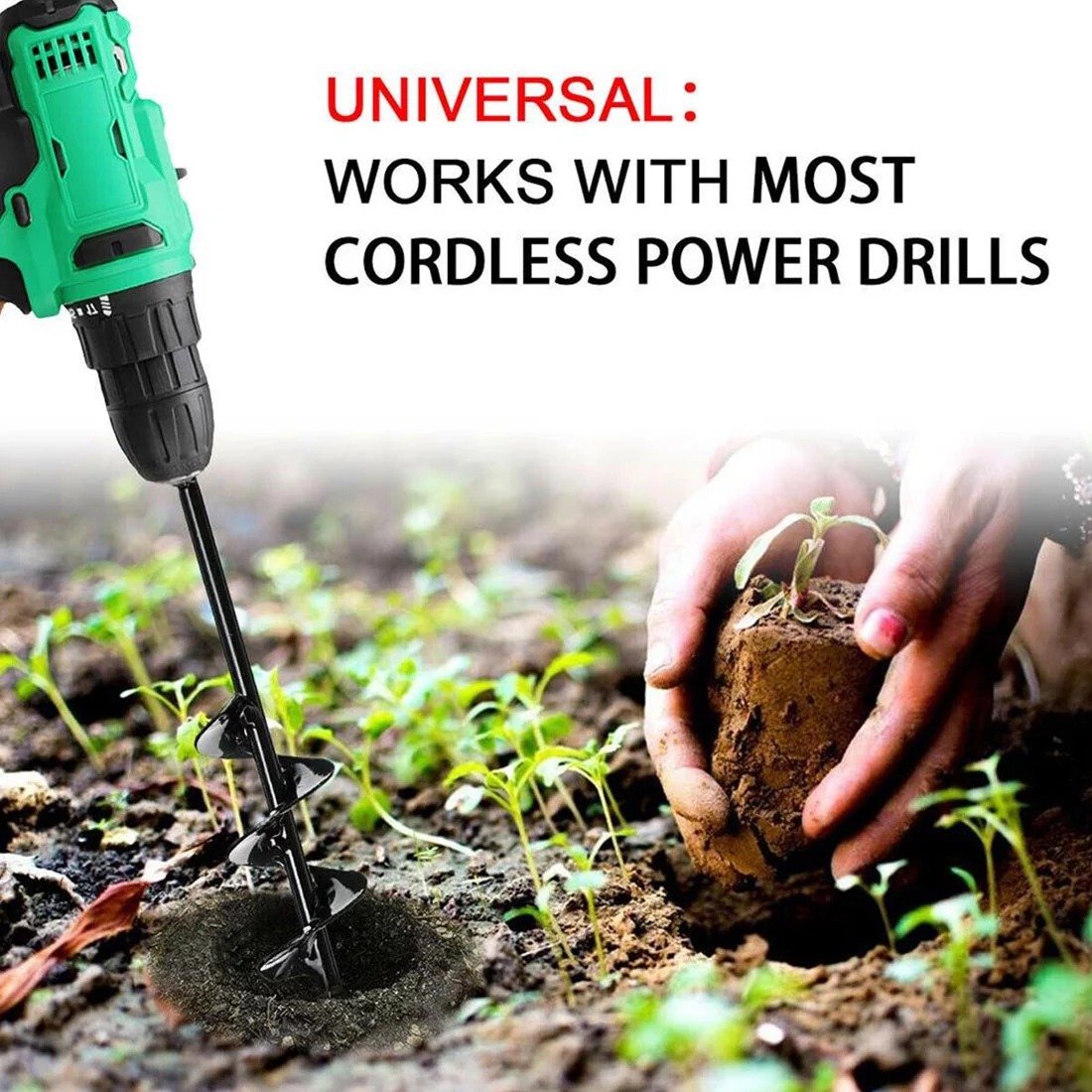 Post Hole Auger Drill Bit For Garden Planting-xinru