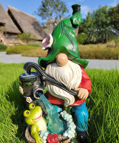 Solar Resin Dwarf Garden Ornament Waterproof Decorative Light-xinru