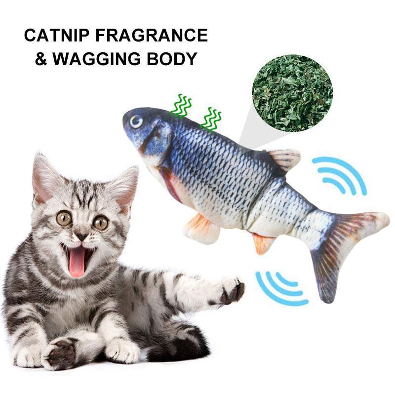 Cat USB Charger Toy Fish Interactive Electric floppy Fish Cat toy-xinru
