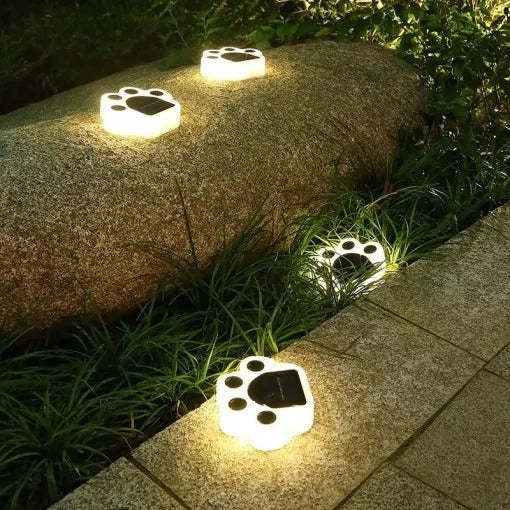 Solar Paw Print Light Panda Dog Cat Animal Garden Light-xinru