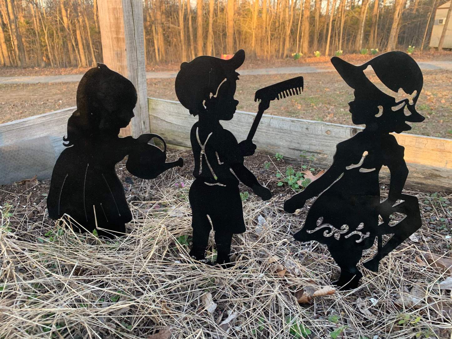 3Pc Yard Art Garden Insert Kid Insert Yard Decoration-xinru