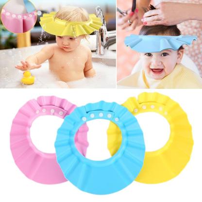 Safe Soft Shampoo Protective Baby Shower Cap-xinru
