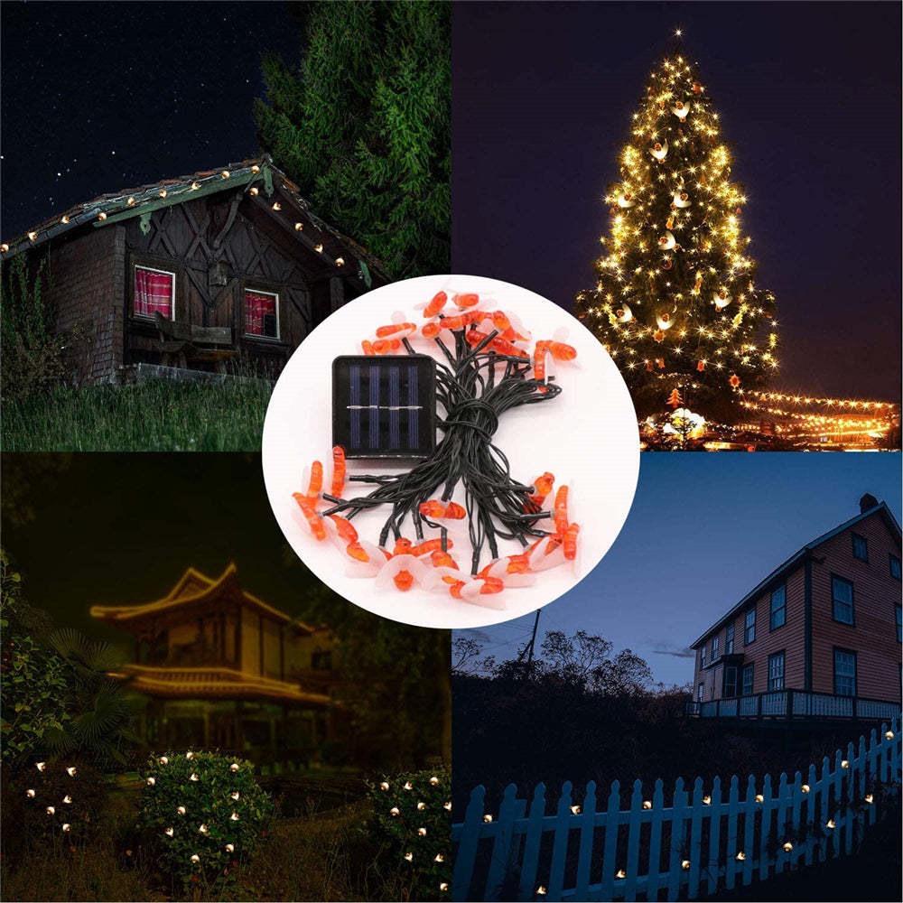 Solar Cute Bee Garden Fence LED String Lights-xinru