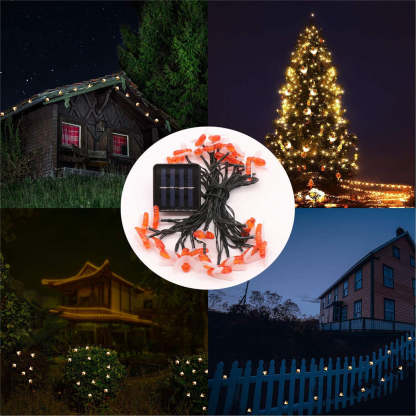 Solar Cute Bee Garden Fence LED String Lights-xinru