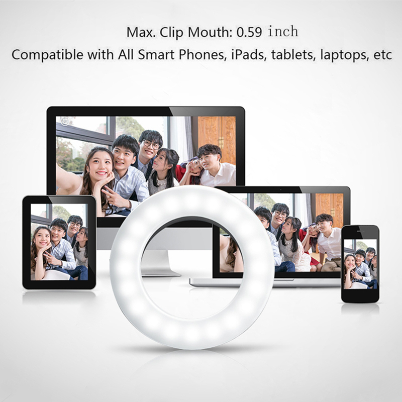 1" Ring Lamps Selfie Ring Light For Phone Vlog Ring Light Selfie Fill Light-xinru