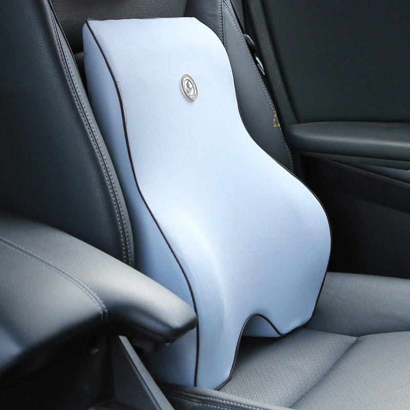 Memory Foam Lumbar Back Support Cushion Headrest Pillow For Driver-xinru shop