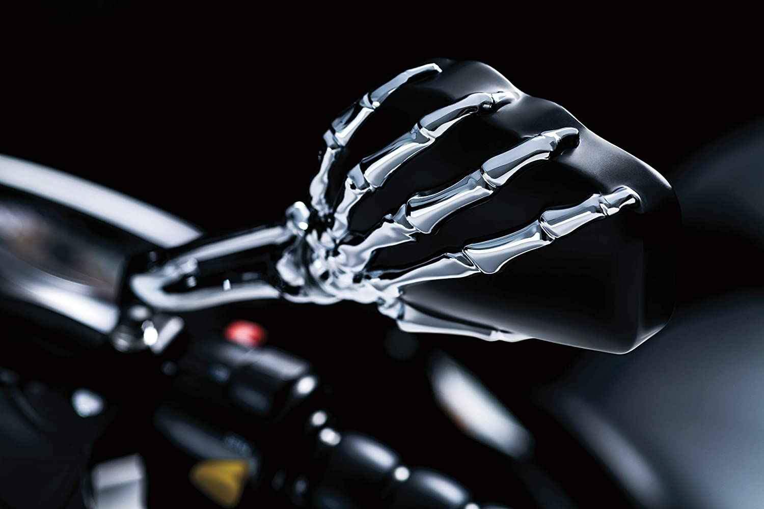 Skeleton Skull Hand Rear View Mirror-xinru shop