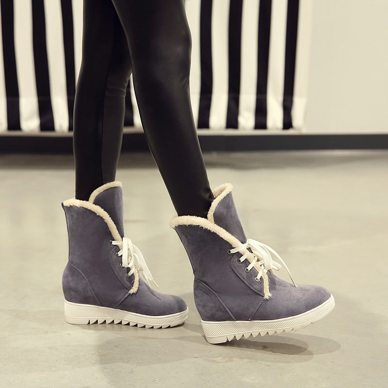 Women's Mid Calf Ankle Snow Boots-xinru shop