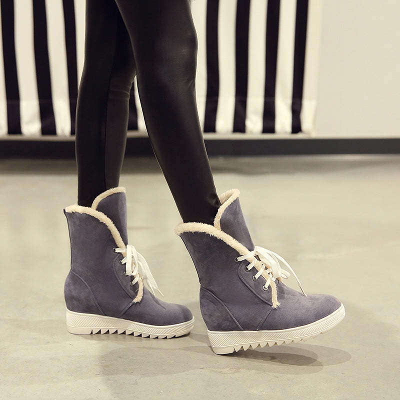 Women's Mid Calf Ankle Snow Boots-xinru shop