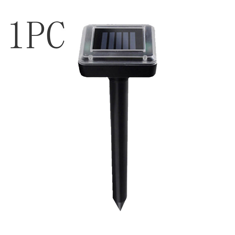 Mole Repellent Solar Ultrasonic Pest Expeller Circular Mouse Repellent Kit-xinru