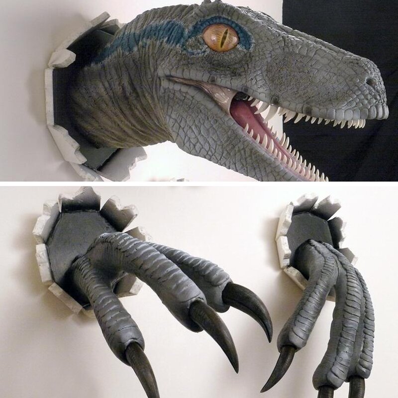 Wall Bursting Velociraptor Decorations-xinru