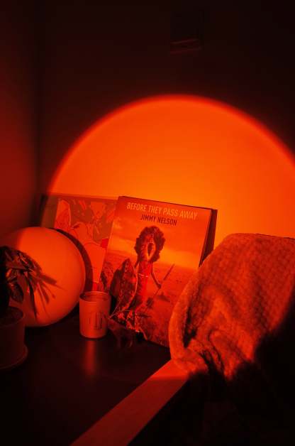 LED Rotatable Sunset Projector Light Romantic Ambiance Light Projector-xinru