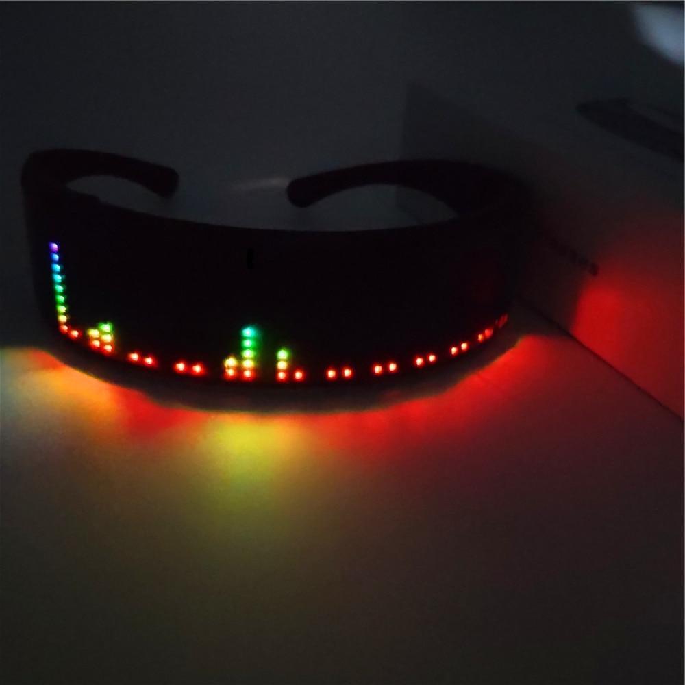 Neon LED Light Up Glasses Cyberpunk Goggles Celebration Party Events-xinru