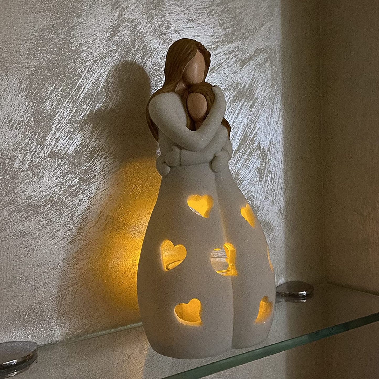 Mother's Day Gift Candle Holder Statue W/ Flickering Led Candle-xinru