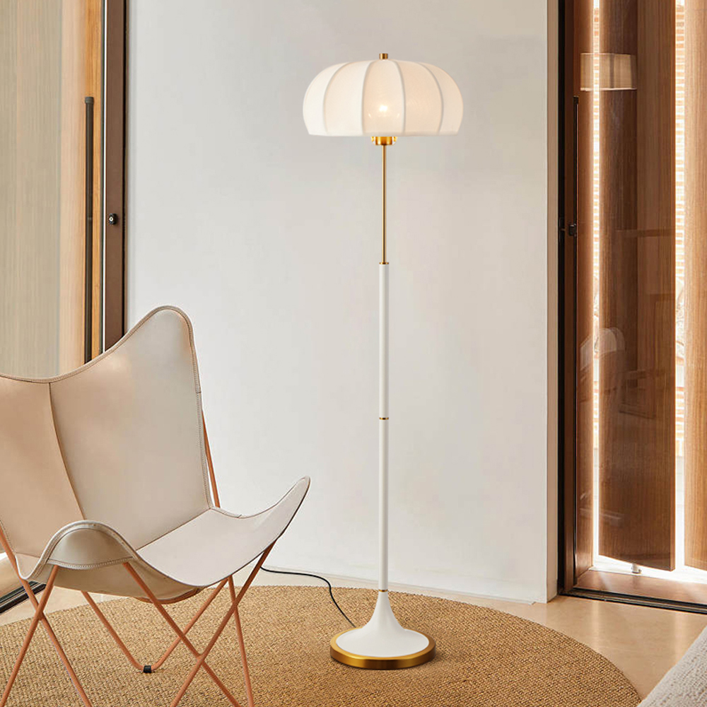 European Mid Century Modern Green Floor Lamp White American Floor Lamp