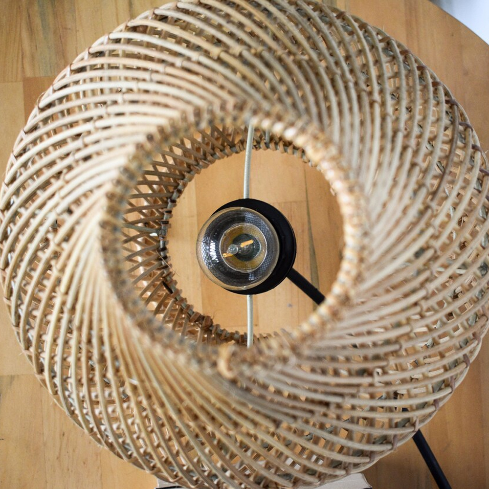 Bohemian Handmade Rattan Table Lamp Shade