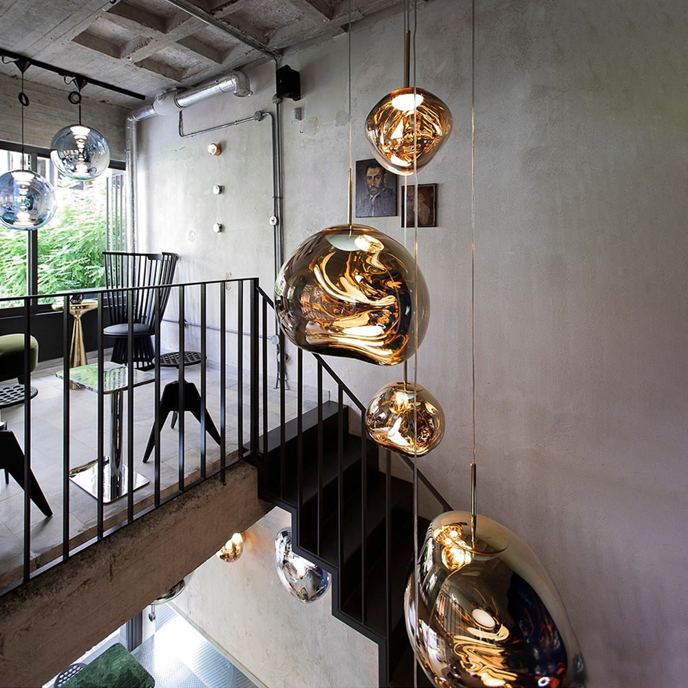 Designer Lava Chandelier Villa Loft Duplex Stairwell Pendant Light Apartment Living Room Empty Luxury Restaurant Lamp