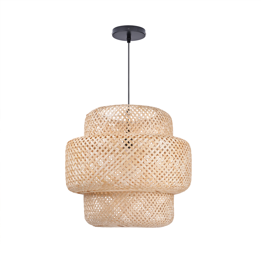 Classic Kitchen Island Wicker Bamboo Pendant Lighting