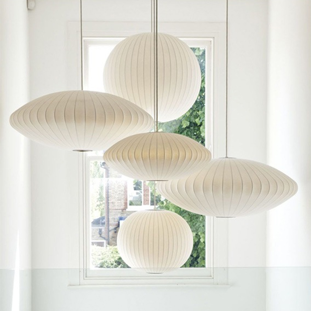 Nordic Italian Silk Chandelier Restaurant Fabric Chandelier Living Room Staircase Lights