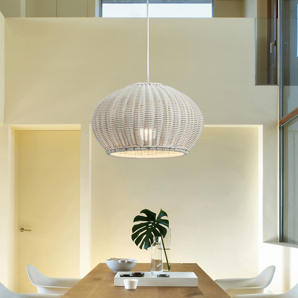Outdoor Waterproof Pendant Light Homestay Rattan Lighting