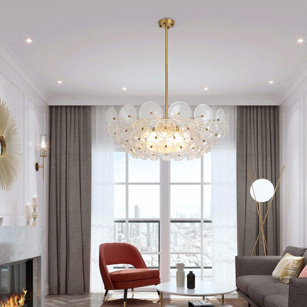 Italian Designer Modern Living Room Crystal Chandelier Creative Glass Pendant Light