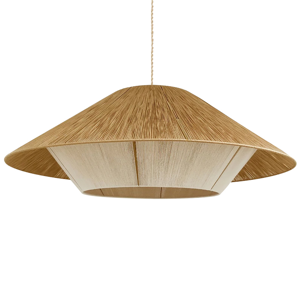 Japanese Handmade Large Vine Pendant Light Boho Dining Hall Chandelier