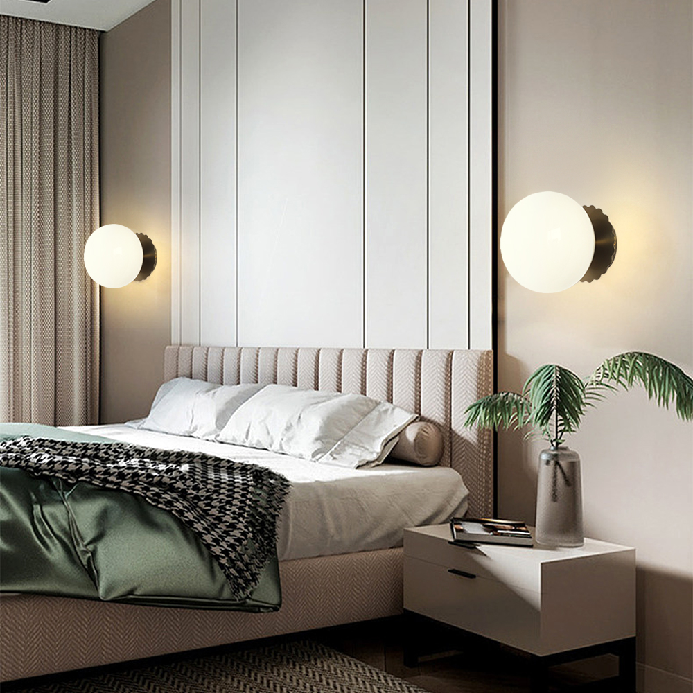 Nordic Modern Corridor Decorative Wall Lamp Minimalist Bedside Small Ball Wall Sconce