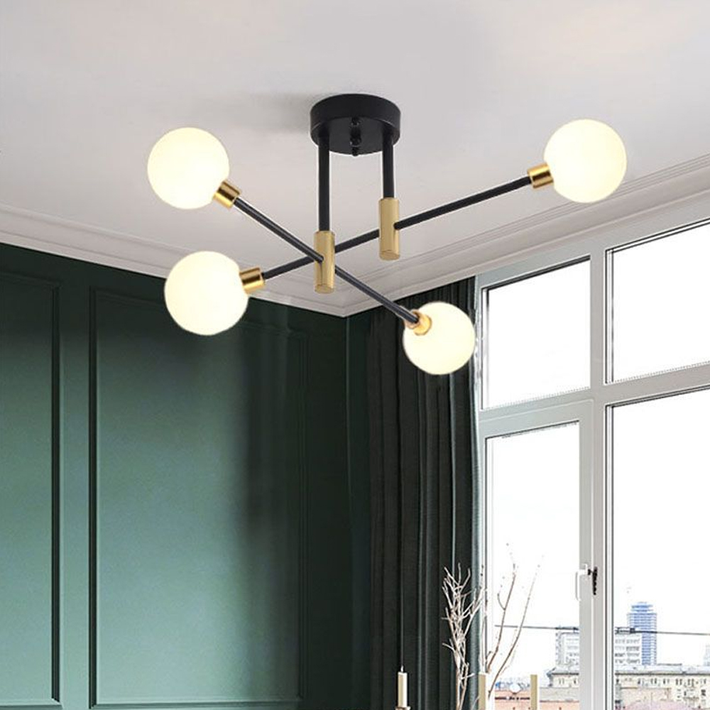 Nordic Milk White Bubble Ceiling Lamp Luxury Chandelier For Bedroom
