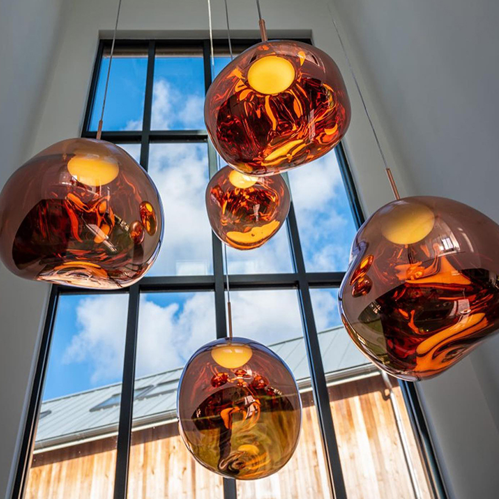 Designer Lava Chandelier Villa Loft Duplex Stairwell Pendant Light Apartment Living Room Empty Luxury Restaurant Lamp