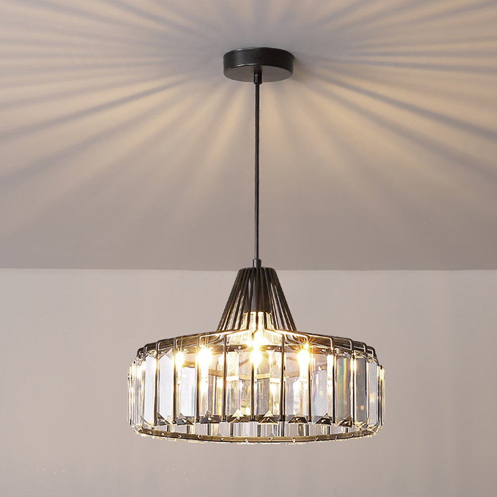 Simple Modern Crystal Chandelier Nordic Small Metal Pendant Light Restaurant Lamp