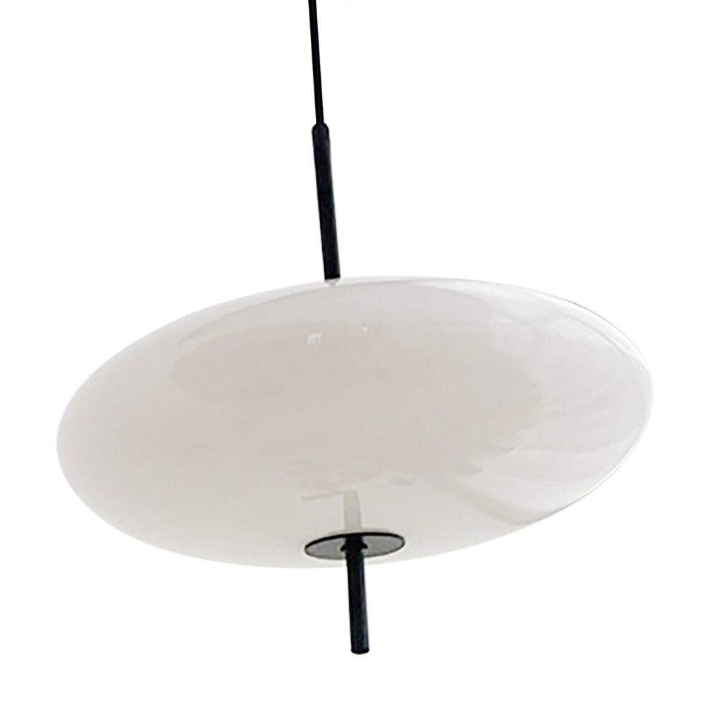 Danish Astep Oval Glass Lamp Shade Vintage Art Decorative Lighting