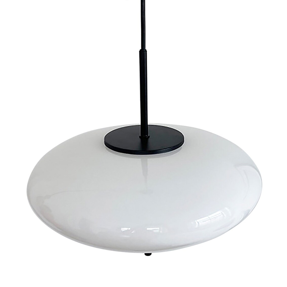 Danish Astep Oval Glass Lamp Shade Vintage Art Decorative Lighting