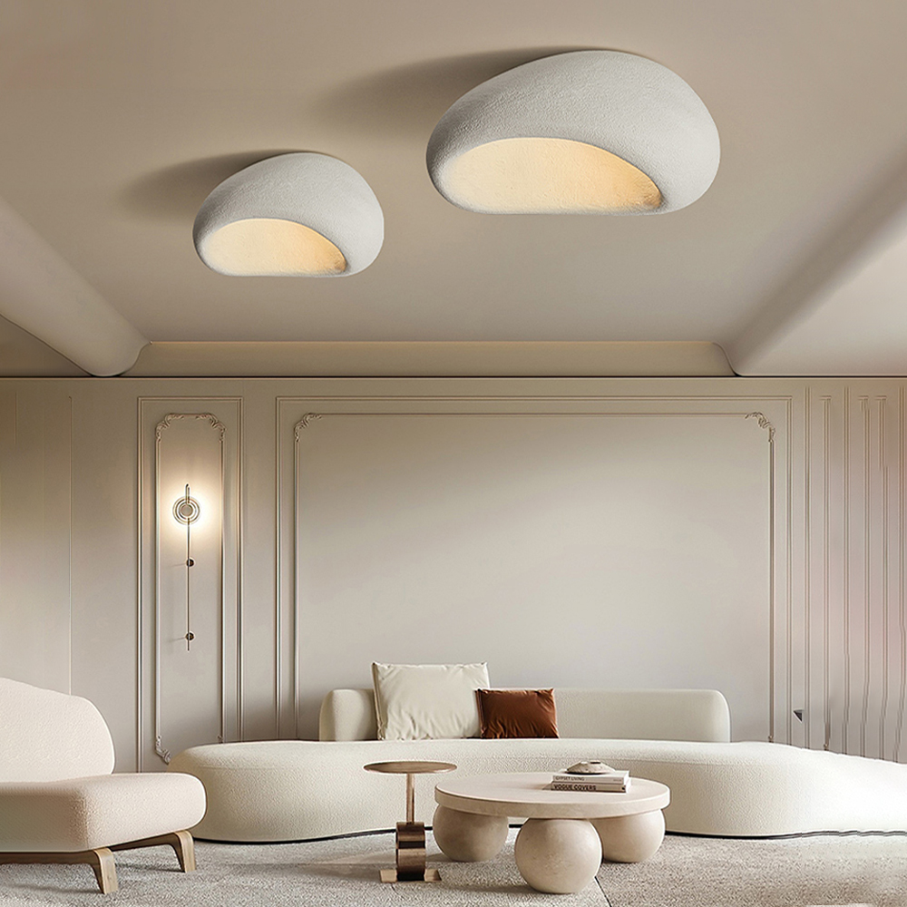 Modern Wabi-sabi Style Ceiling Lamp Japanese Style Master Bedroom Resin Lamp