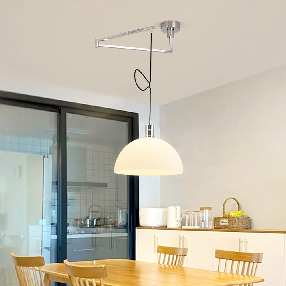 Dining Room Danish Flush Mount Ceiling Light Dome Chandelier Lighting