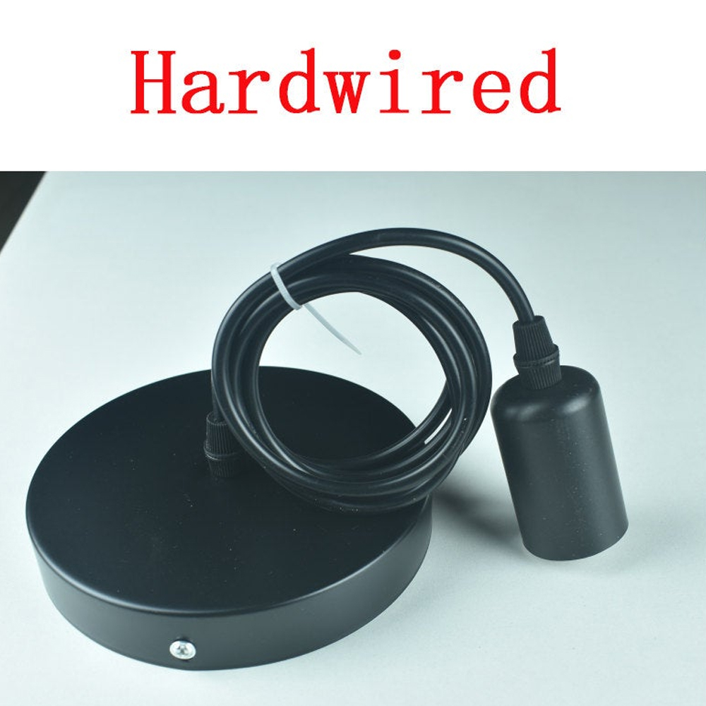 Household E26/E27 Hardwired Cord+Canopy Plug-in Line
