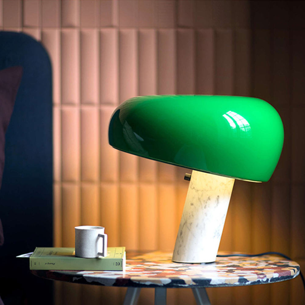 Italian Snoopy Mushroom Marble Table Lamp Bedside Lamp