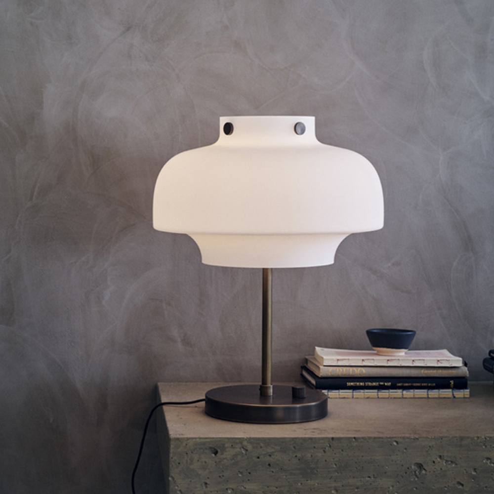 Danish Tradition Nordic Glass Table Lamp Shade Retro Decorative Lamp