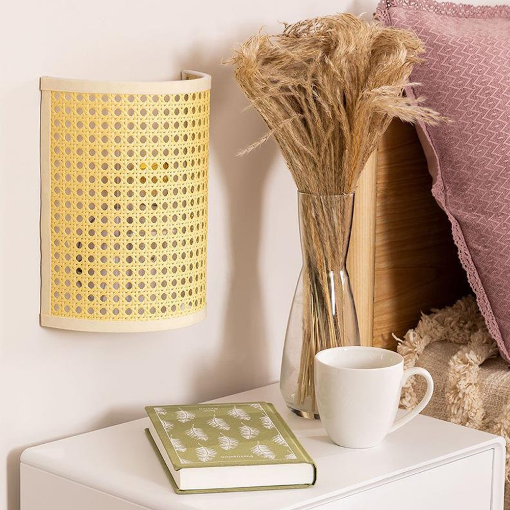 Modern Minimalist Creative Rattan Art Lamp Wall Lamp