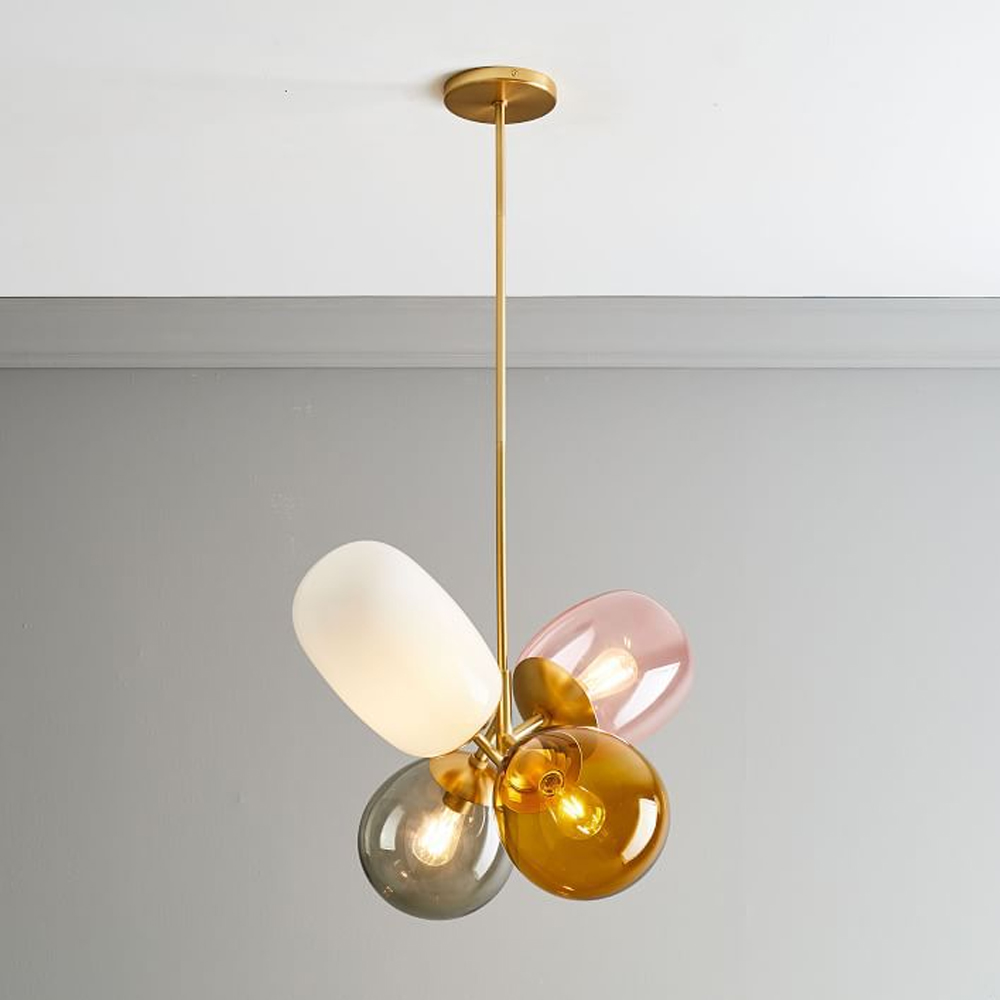 Nordic Glass Balloon Chandelier Children's Room Bedroom Lamps