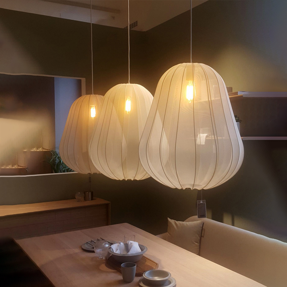 Nordic Creative Chandelier Romantic Home Decor Fabric Restaurant Light