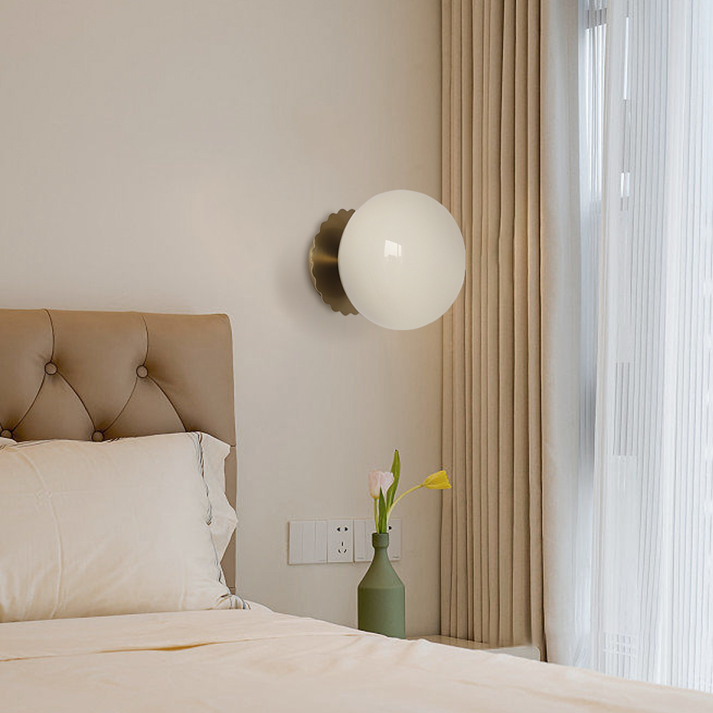 Nordic Modern Corridor Decorative Wall Lamp Minimalist Bedside Small Ball Wall Sconce