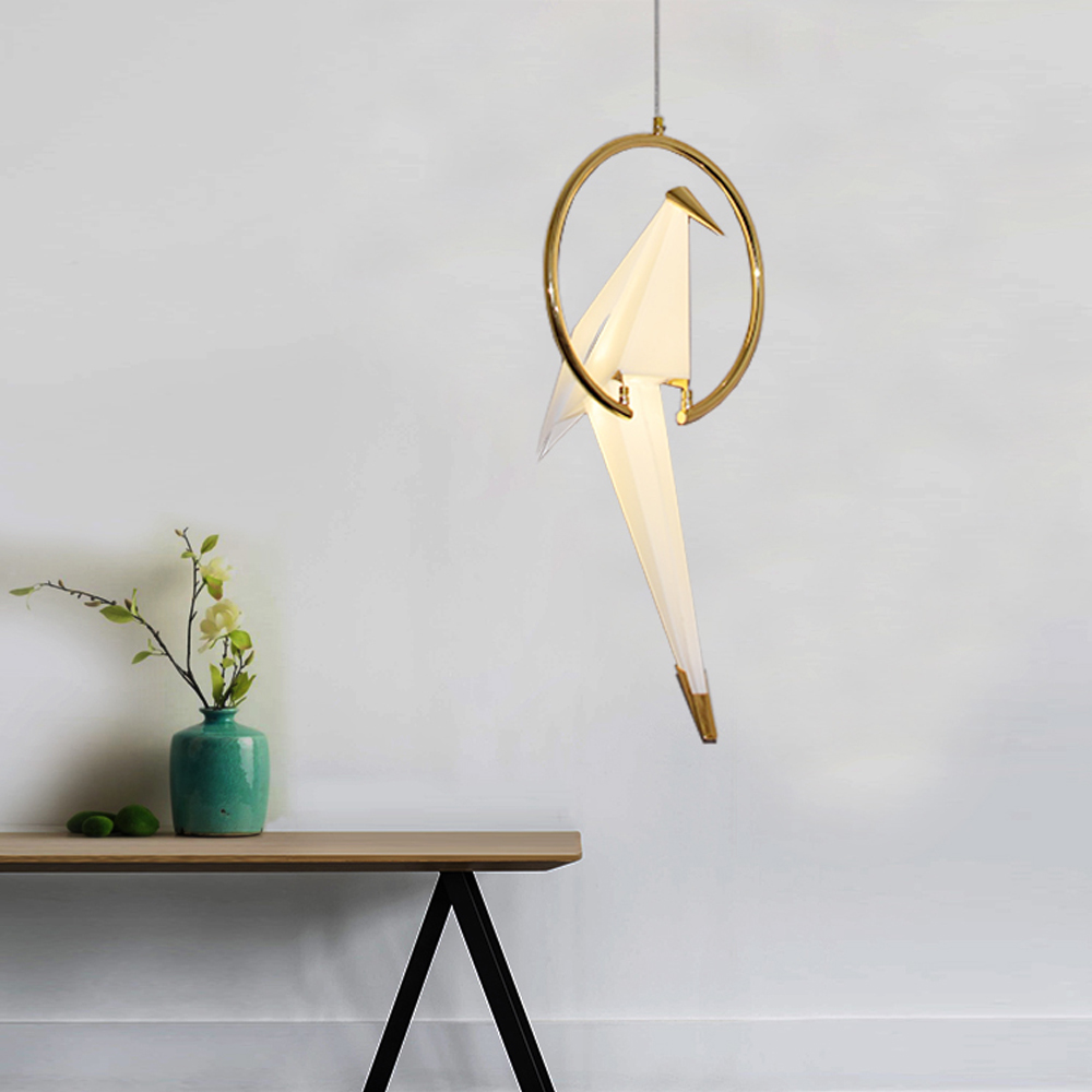 Dutch Minimalist Paper Cranes Ceiling Light Origami Bird Pendant Lamps