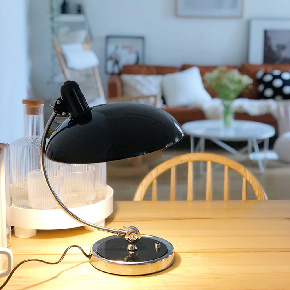 Denmark Kaiser Idell Engraved Table Lamp Classic Bauhaus Desk Lamp