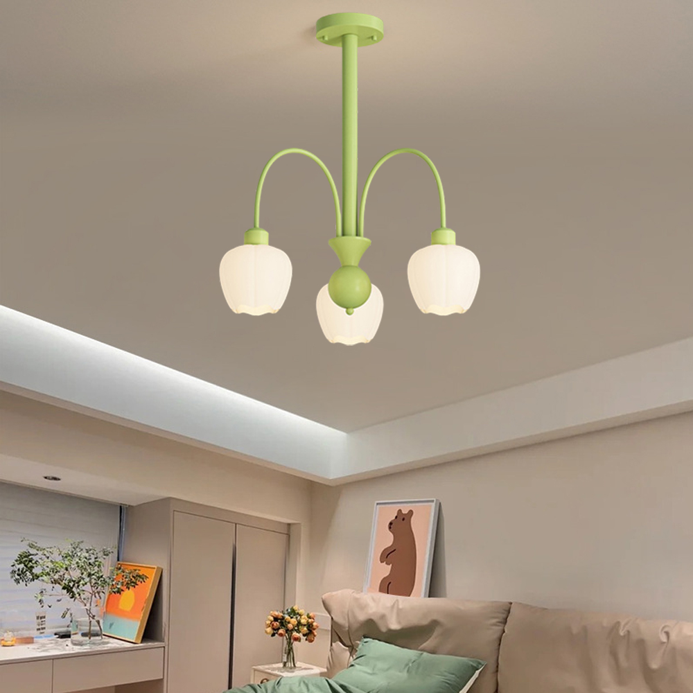Living Room Chandelier French Cream Luxury Minimalist Pendant Lamp Dining Room Bedroom Lighting