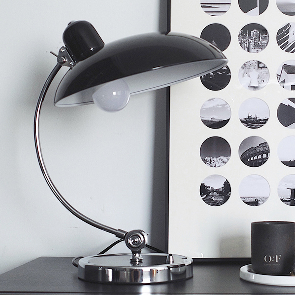 Denmark Kaiser Idell Engraved Table Lamp Classic Bauhaus Desk Lamp
