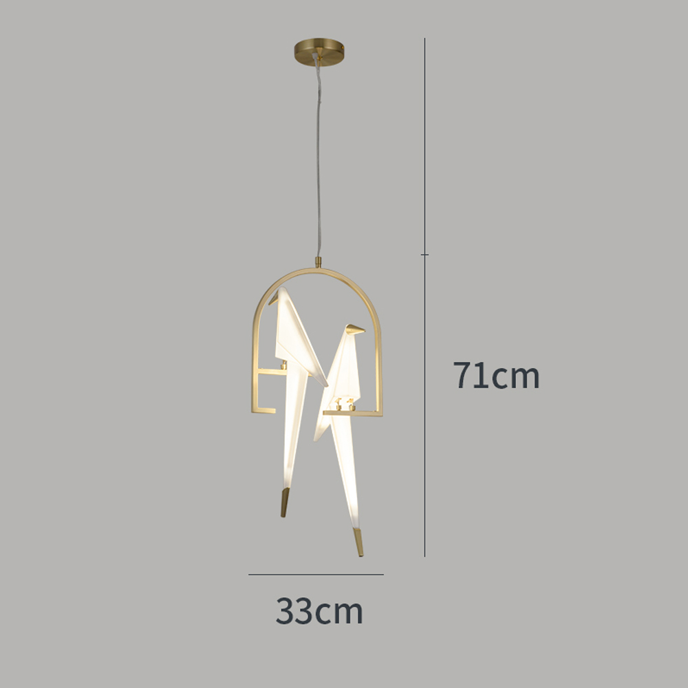 Dutch Minimalist Paper Cranes Ceiling Light Origami Bird Pendant Lamps