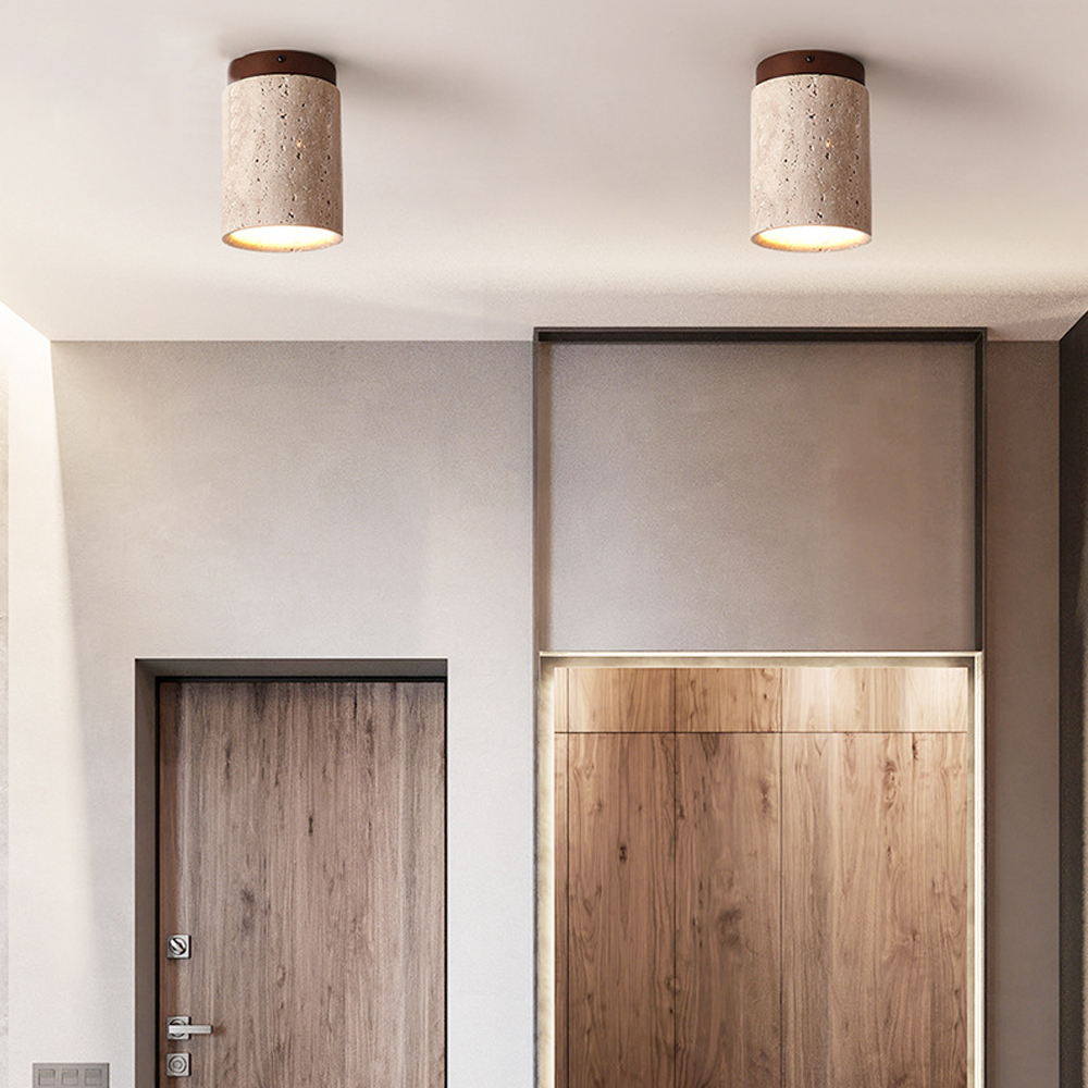 Nordic Living Room Corridor Wood Ceiling Lamp Designer Downlight